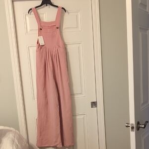 NWT Pink Overalls